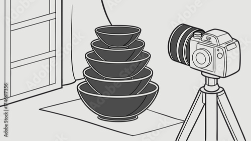 Product Photography Setup for Food Items.