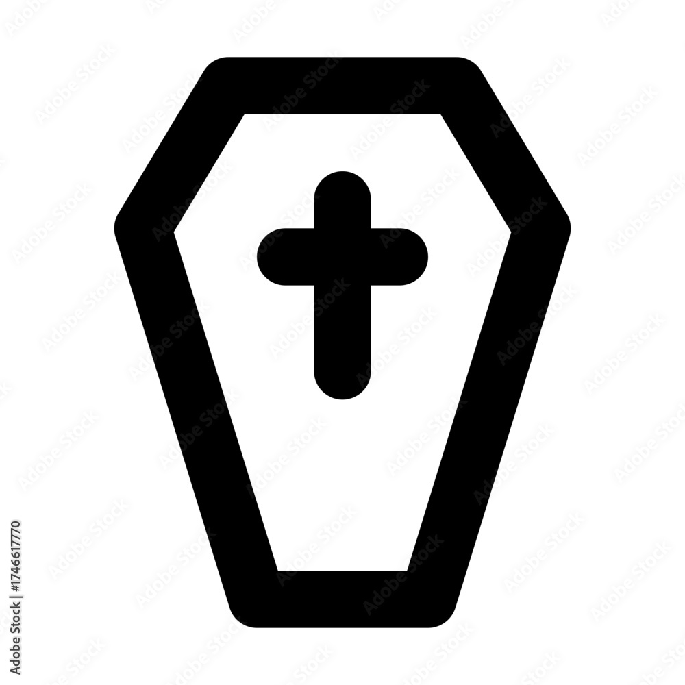Obraz premium Coffin Outline Icon