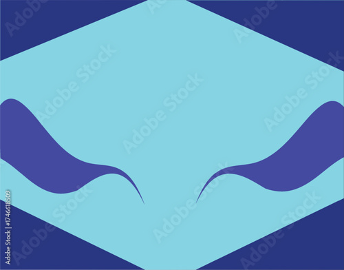 Abstract blue background with waves