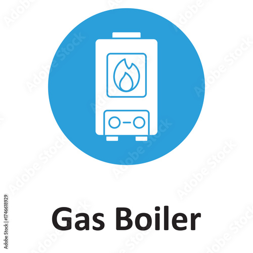 Central heating Vector icon which can easily modify or edit
