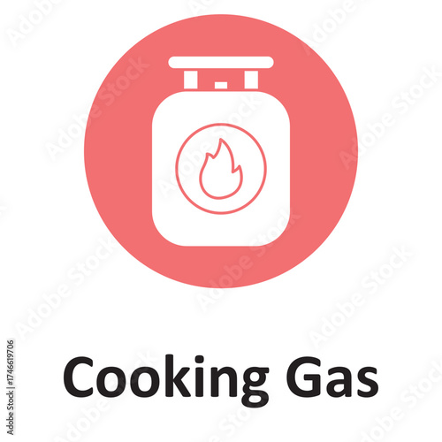Cooking gas Vector icon which can easily modify or edit