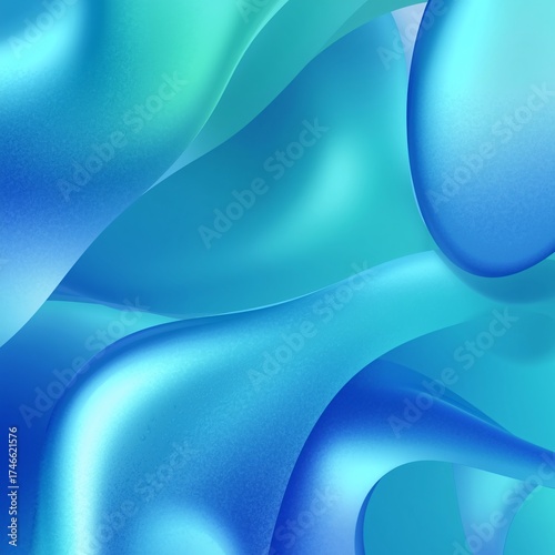 Fluid Gradient Mesh Design for Summer Vacation Luxury Marketing Materials