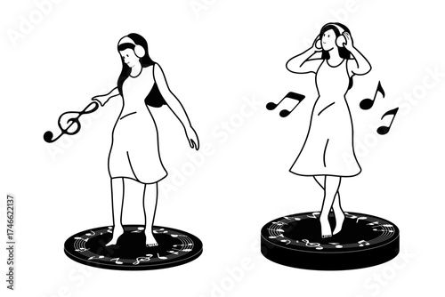 お気に入りの音楽を聴いている