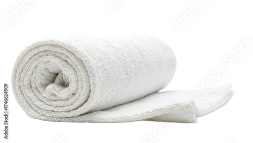 White gym towel roll