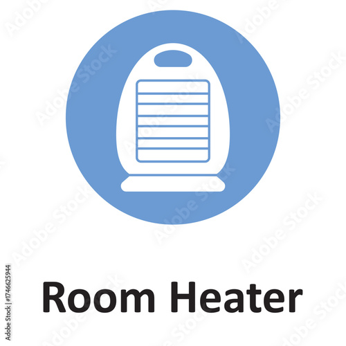 Electric heater Vector icon which can easily modify or edit