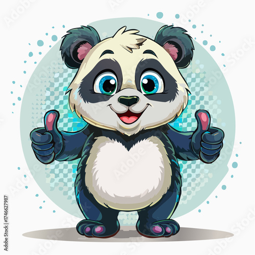 Lustiger Pandabär
