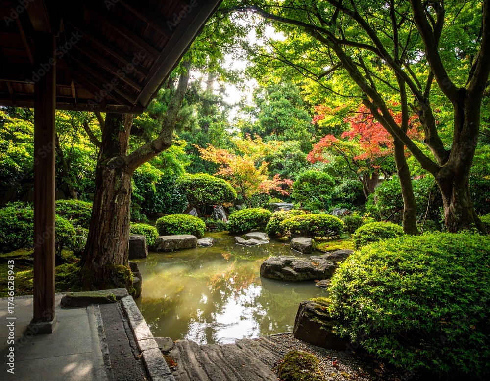Fototapeta premium Zen Garten