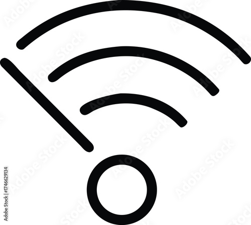 Wifi icon, representing wireless network connection