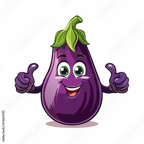 Lustige Aubergine