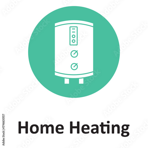 Central heating Vector icon, which can easily modify or edit