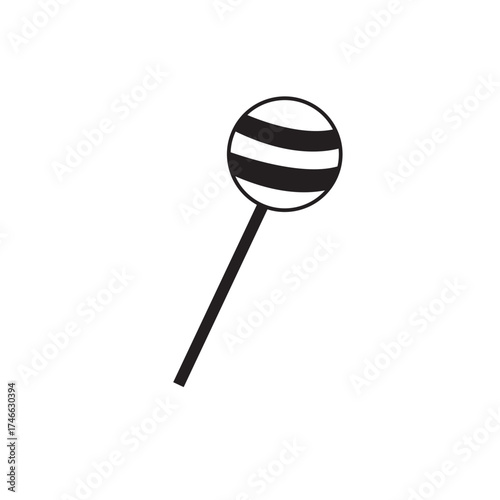 Lollipop sweet icon. Simple illustration of lollipop sweet vector icon for web design isolated on white background