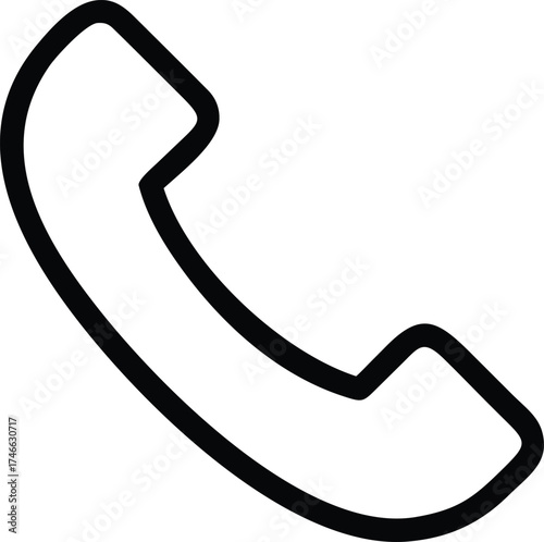 Phone receiver icon for communication purposes