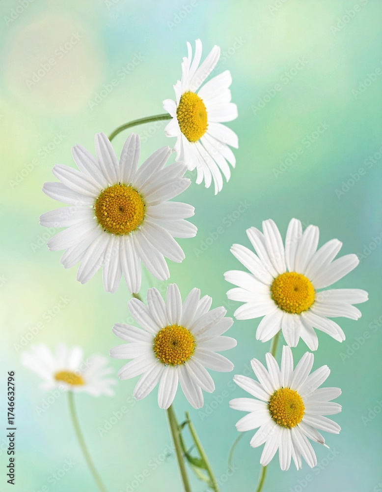 Fototapeta premium Gänseblümchen im Frühlingswind