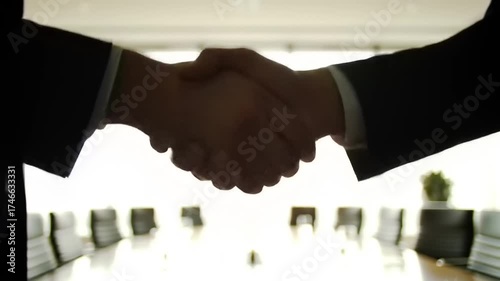 Business deal hands shaking