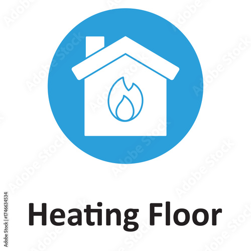 Heating Floor Vector icon which can easily modify or edit