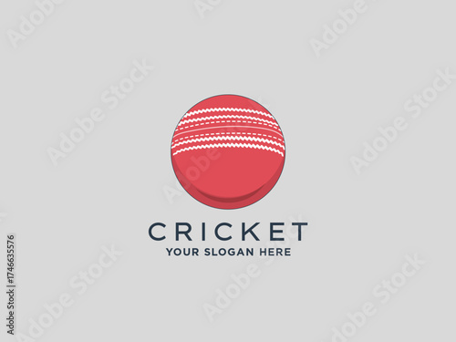  Cricket logo design vector template 