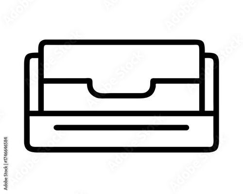 Illustration of a business card holder for networking