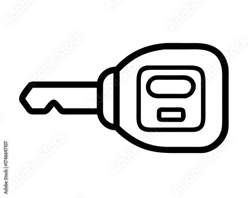 A modern car key, representing technology and access