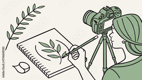 Drawing and Photography Inspiration Creative Process Illustration.