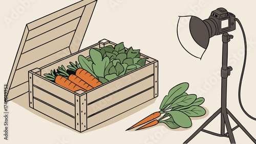 Fresh Produce Photography Setup for Studio Shoot.