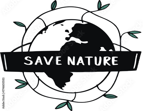 Save Nature Emblem