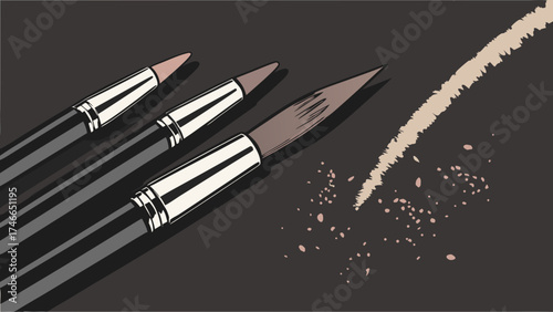 Makeup Brushes and Cosmetic Application.