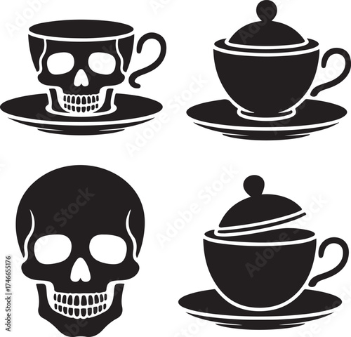 set of tea cups