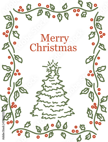 christmas card background vector illustration
