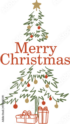 christmas card background vector illustration