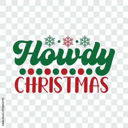 HOWDY CHRISTMAS SVG DESIGN
