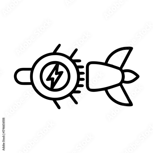 Jet Engine Power Illustration