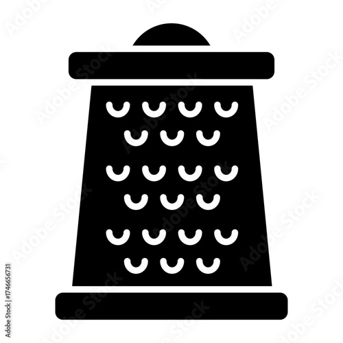A modern kitchenware icon, grater vector 