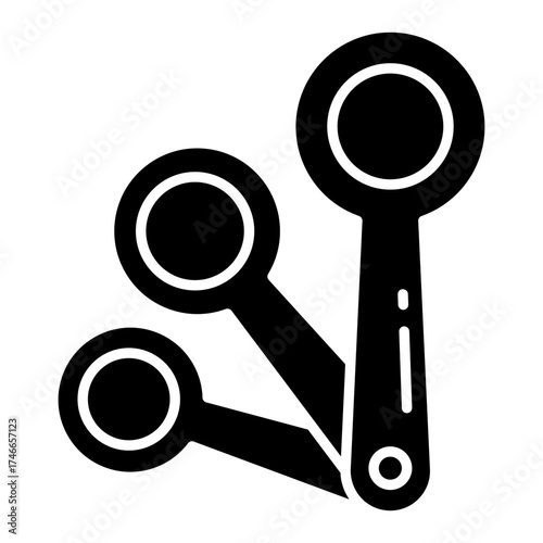 Modern design icon of measuring spoons 