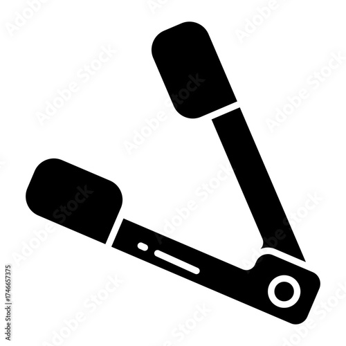 An icon design of kitchen tong, cooking utensil 