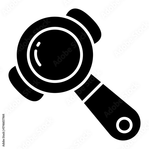 Creative design icon of portafilter 