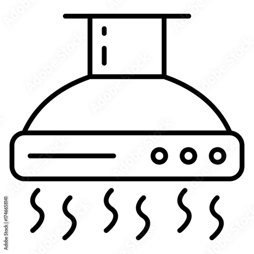 An icon design of extractor hood 