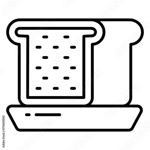 Modern design icon of toast 