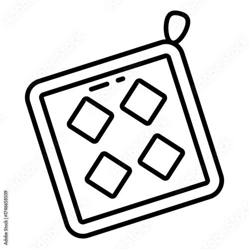 Perfect design icon of potholder 