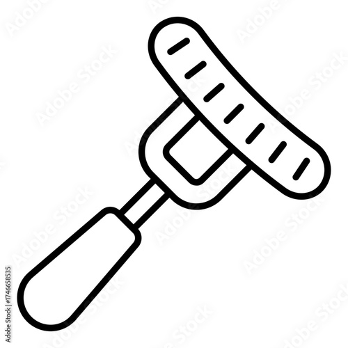 A unique design icon of sausage