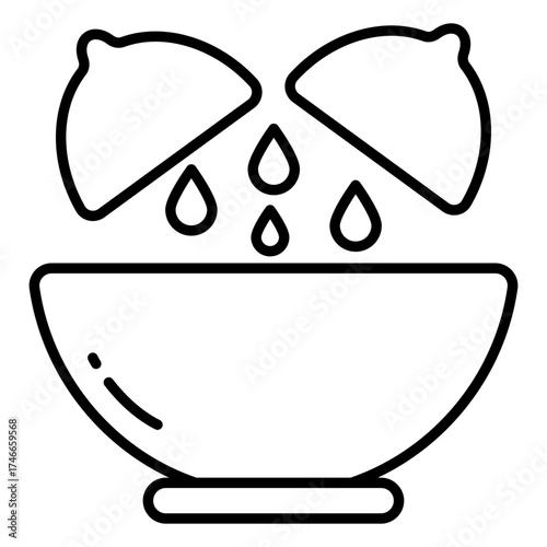 Food bowl icon in trendy design
