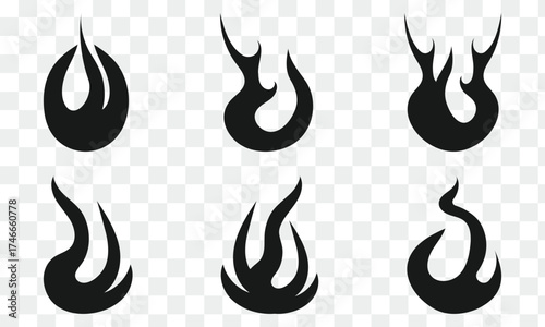 Fire flame icon. Burning symbol. Fireball sign. Energy illustration.