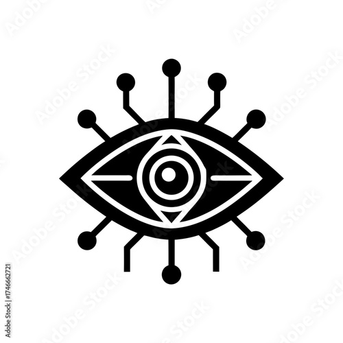  digital eye recognition symbol