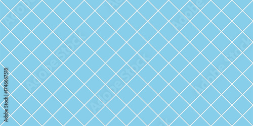 Sky blue ceramic tilesdiagonal texture background vector illustration