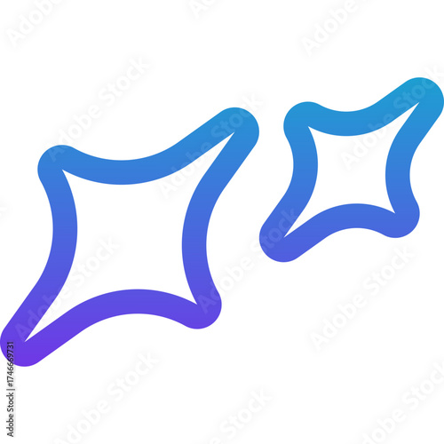 Create Image AI, Generate Image, Generate Icon, AI Sparkle and Gradient Star Icon