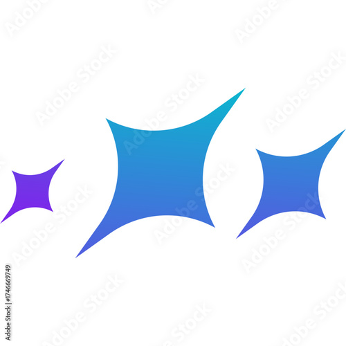 Create Image AI, Generate Image, Generate Icon, AI Sparkle and Gradient Star Icon