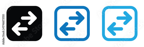 swap icon vector. switch icon. swap icon with two arrows. exchange arrow icons. two arrows in opposite directions symbol. interchange vector icon. circulation icon. transfer icon. vector illustration