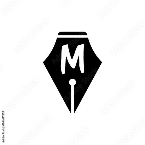 Initial M Logo Design Vector Illustration