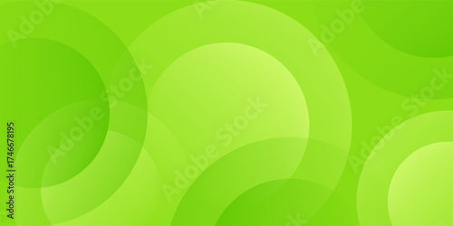 Green Abstract Circle Background. overlapping green circular shapes and gradient tones.