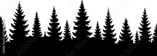Pine Forest Adobe Illustrator AI Source File – Fully Editable & Convertible (EPS, SVG, PNG, JPEG, DXF, PDF)