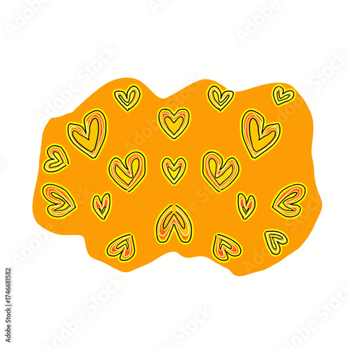 vector illustration of a background love